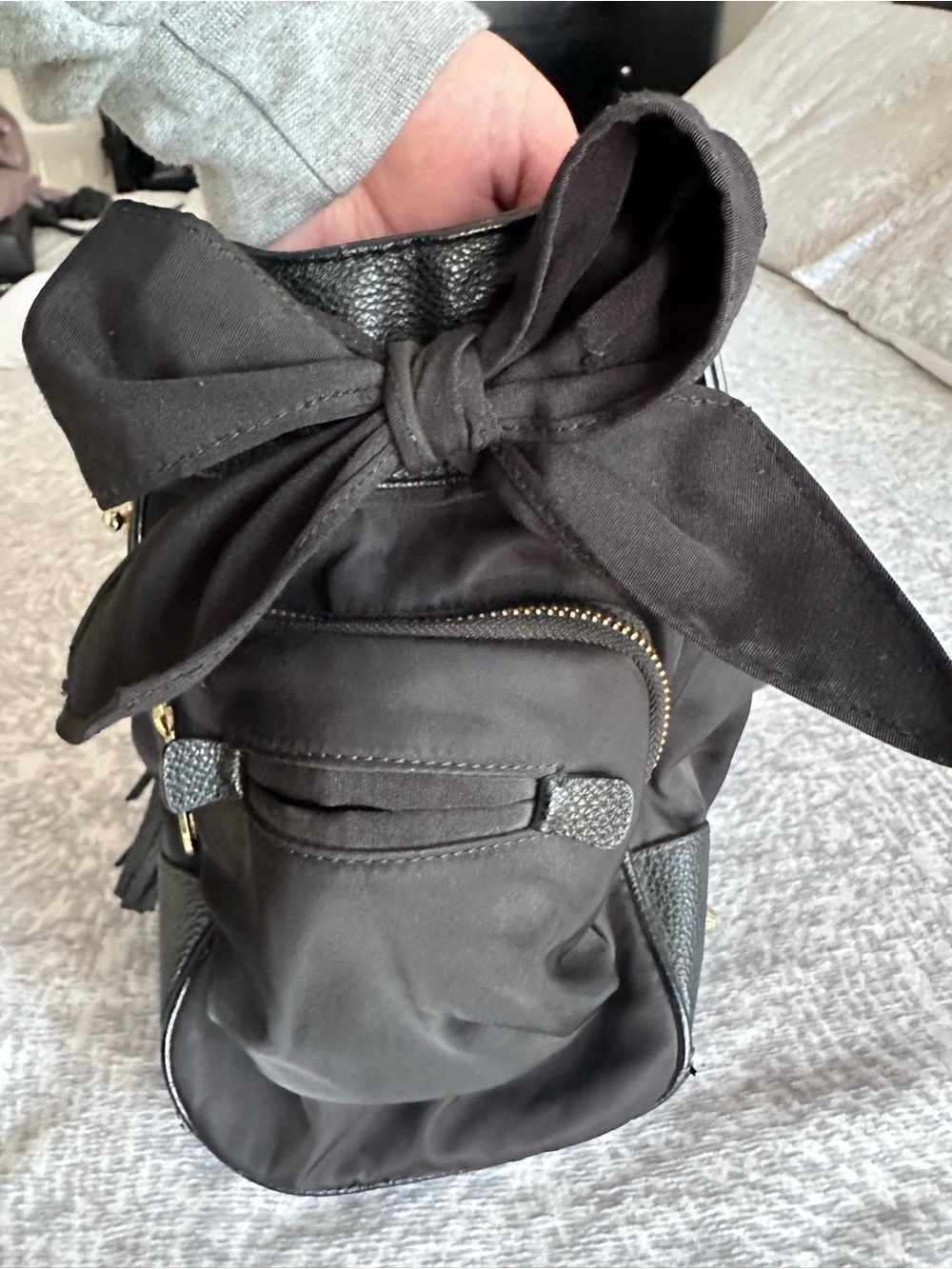 Juicy Couture Black Nylon Malibu Daydreamer Bag - Y2K Tote Purse - Picture 4 of 16